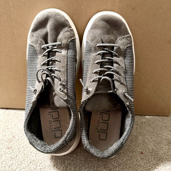 Hey Dude Women Size 9 Kenina Sparkling Grey Laced Slip On Comfort Casual Summer - Picture 1 of 6